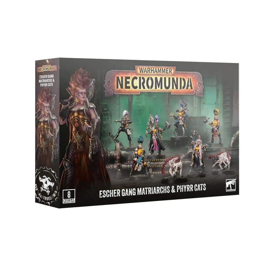 Warhammer Necromunda - Escher Gang Matriarchs &amp; Phyrr Cats