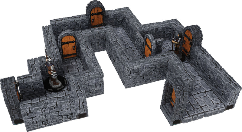 Warlock Tiles: Expansion Pack - 1" Dungeon Straight Walls