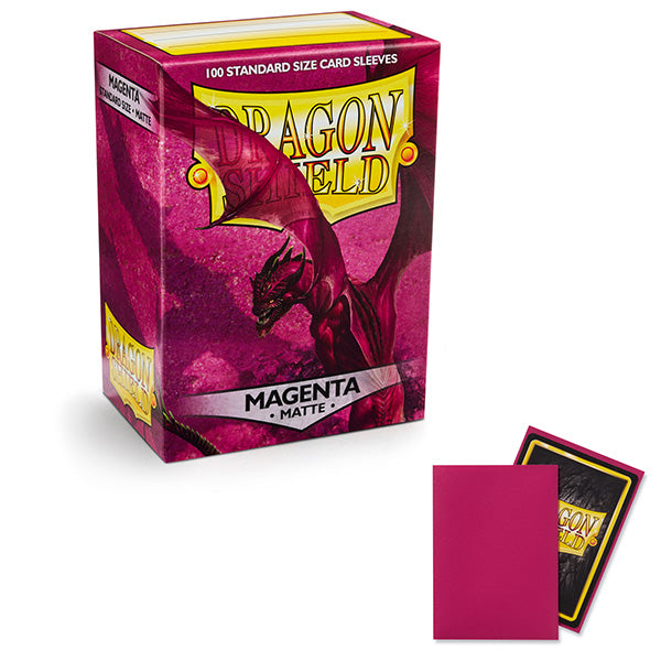 Dragon Shield Sleeves - Matte Magenta Standard Size (100ct)