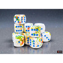 Chessex Dice: 12d6 16mm Brush - Breezy