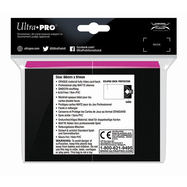 Ultra Pro Eclipse Matte Standard Sleeves - Hot Pink (100)