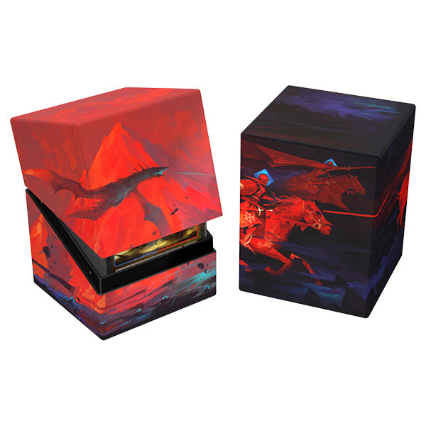 Ultimate Guard: Boulder 100+ Standard Size Return to Earth Deck Box 2-pack - Dominik Mayer Crowned with Fire