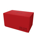 Arcane Fortress Deck Vault Radiant - Solid Color Red Deluxe 100+ Deck Box