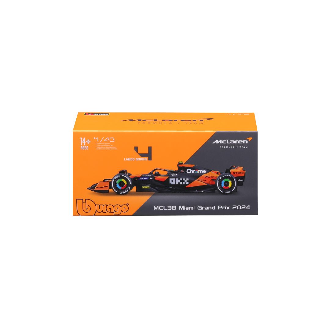 Bburago F1 1:43 Die-Cast - McLaren MCL38 Lando Norris 