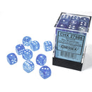 Chessex Dice 12mm d6 Borealis Sky Blue/White (36)