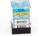 Chessex Dice 12mm d6 Luminary Sky/Silver (36ct)