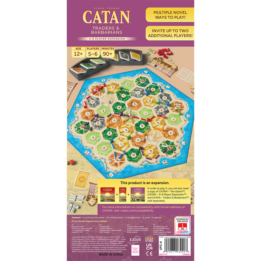 Catan - Traders &amp; Barbarians 5-6 Player Expansion