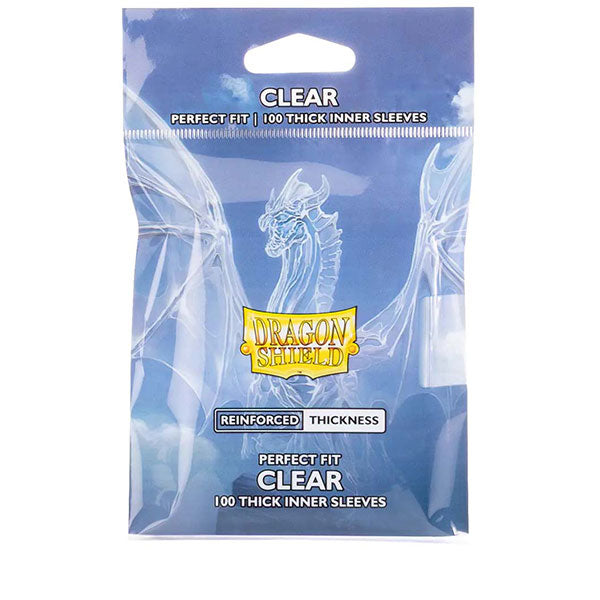 Dragon Shield Perfect Fit Thick Inner Sleeves Clear Standard Size (100 ct.)