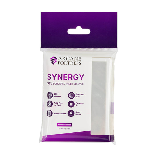 Arcane Fortress Standard Synergy Inner Sleeves - White Radiance (105 ct)