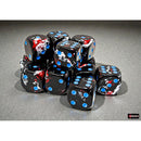 Chessex Dice: 12d6 16mm Brush - Dark Side