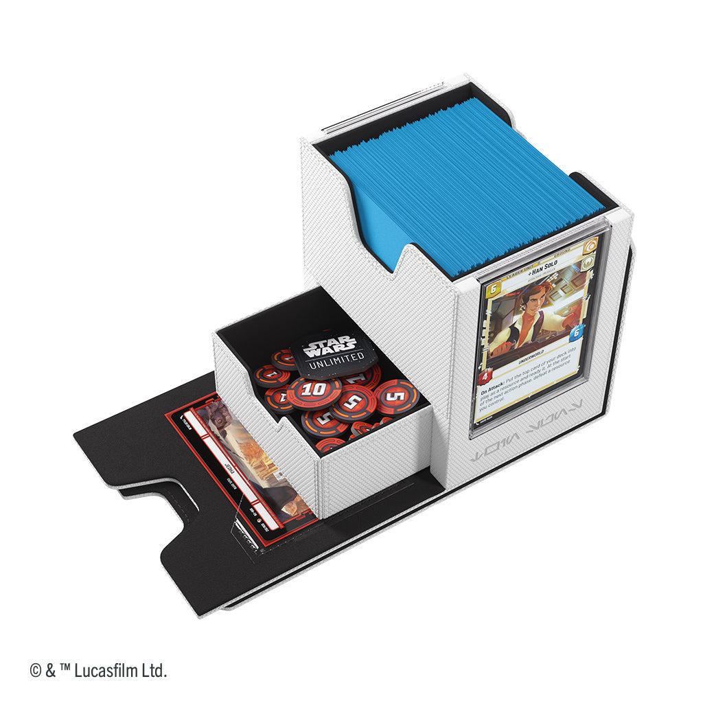 Gamegenic Star Wars: Unlimited TWIN SUNS Deck Pod - White &amp; Black