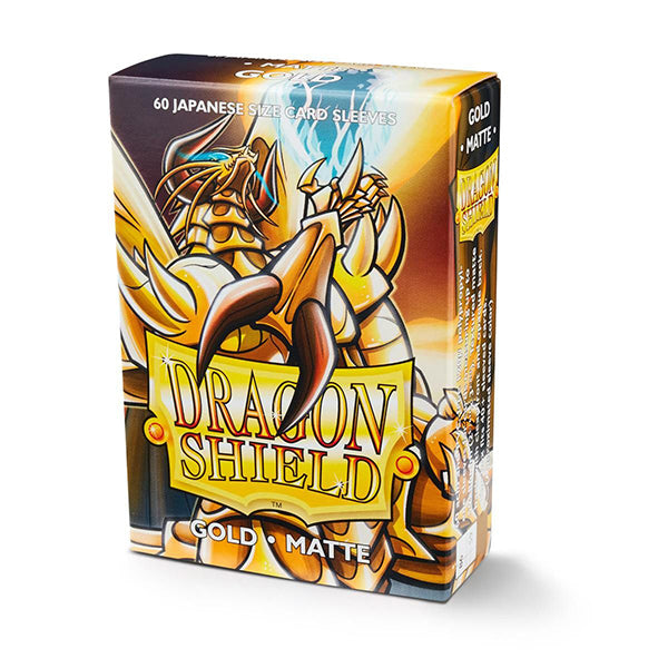 Dragon Shield Sleeves - Matte Gold Japanese Size (60ct)