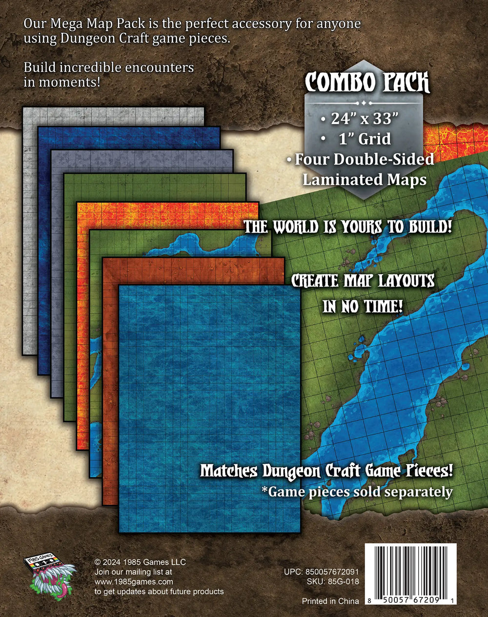 Dungeon Craft: Battle Map - Expeditions 4-Map Pack