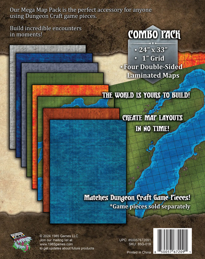 Dungeon Craft: Battle Map - Expeditions 4-Map Pack