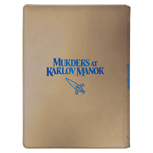 Magic the Gathering Murders at Karlov Manor 9 Pocket PRO Zippered Binder - Logo &amp; Symbol