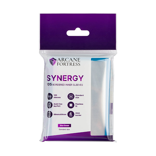 Arcane Fortress Standard Synergy Inner Sleeves - Blue Ocean (105 ct)