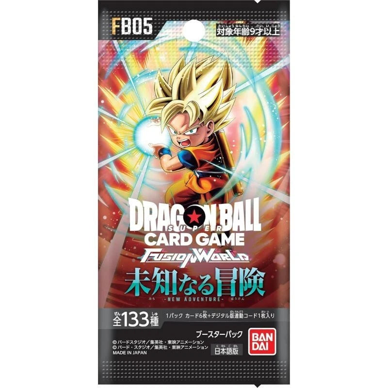 Dragon Ball Super TCG: Fusion World FB-05 New Adventure Booster Pack (Japanese)