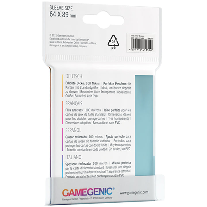 Gamegenic - Thick Inner Sleeves (50ct)