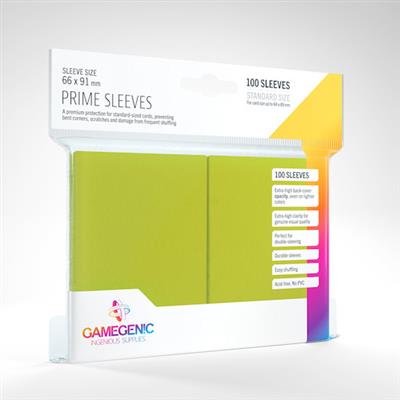 Gamegenic Prime Standard Sleeves - Lime (100ct)