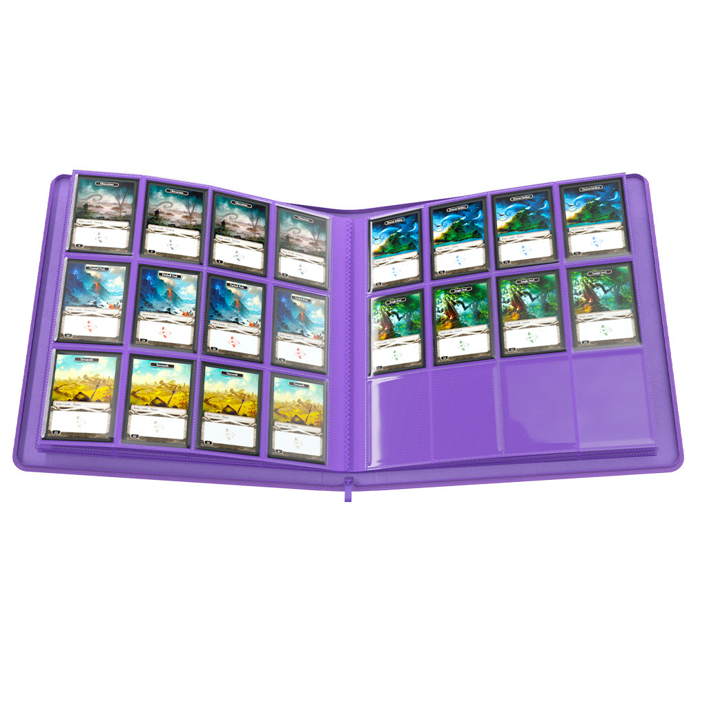 Gamegenic 24-Pocket Zip-Up Album Purple