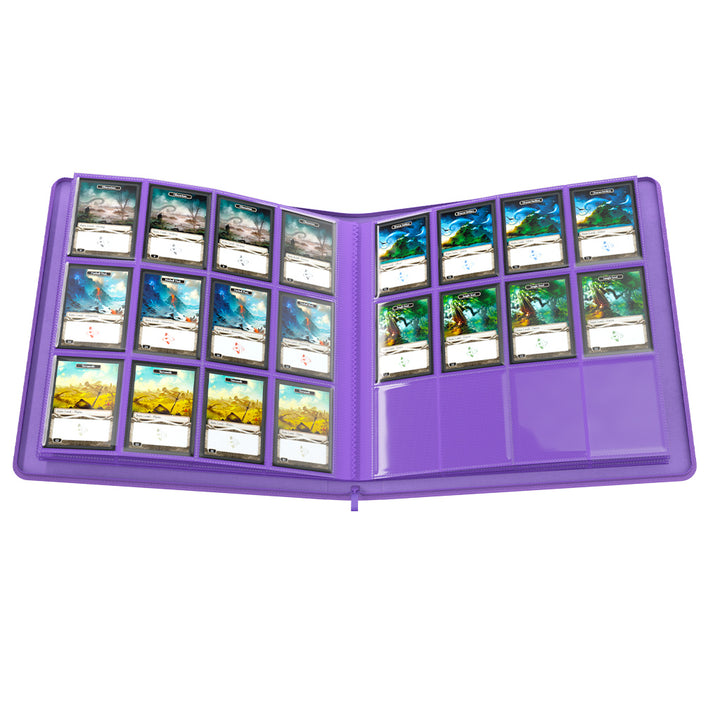 Gamegenic 24-Pocket Zip-Up Album Purple