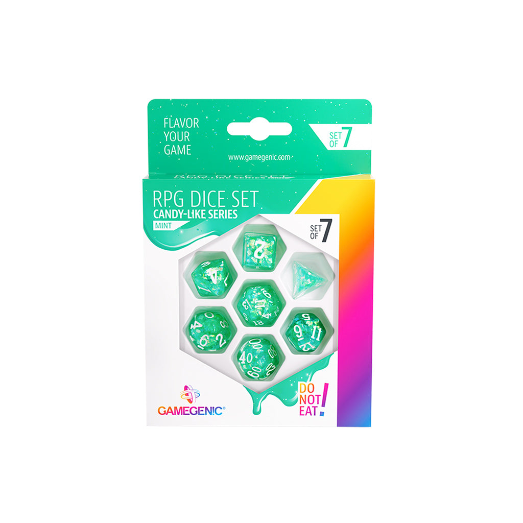 Gamegenic Candy-Like Series Mint RPG Dice Set (7ct)