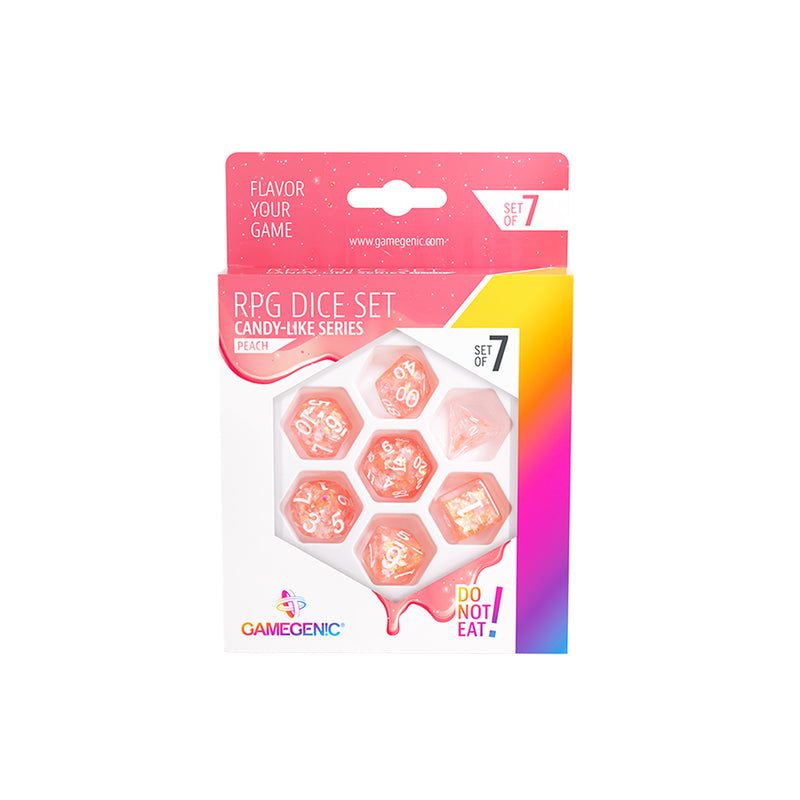 Gamegenic Candy-Like Series Peach RPG Dice Set (7ct)