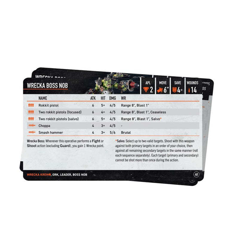 Warhammer 40K Kill Team - Ratlings Datasheet Cards