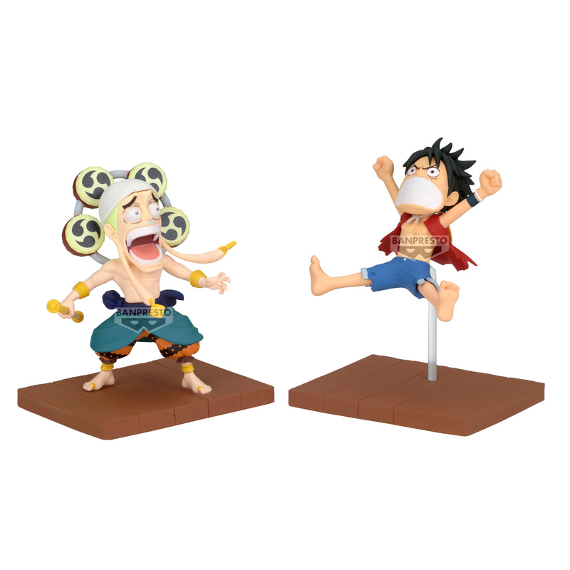 Banpresto - One Piece Monkey D. Luffy and Enel Log Stories World Collectable Figure