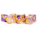Metallic Dice Games - 16mm Poly Unicorn Dice Set Royal Sunset