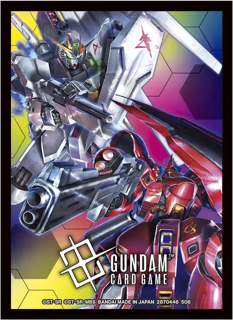 Gundam TCG: Official Card Sleeves 02 - Nu Gundam VS Sazabi (70ct)