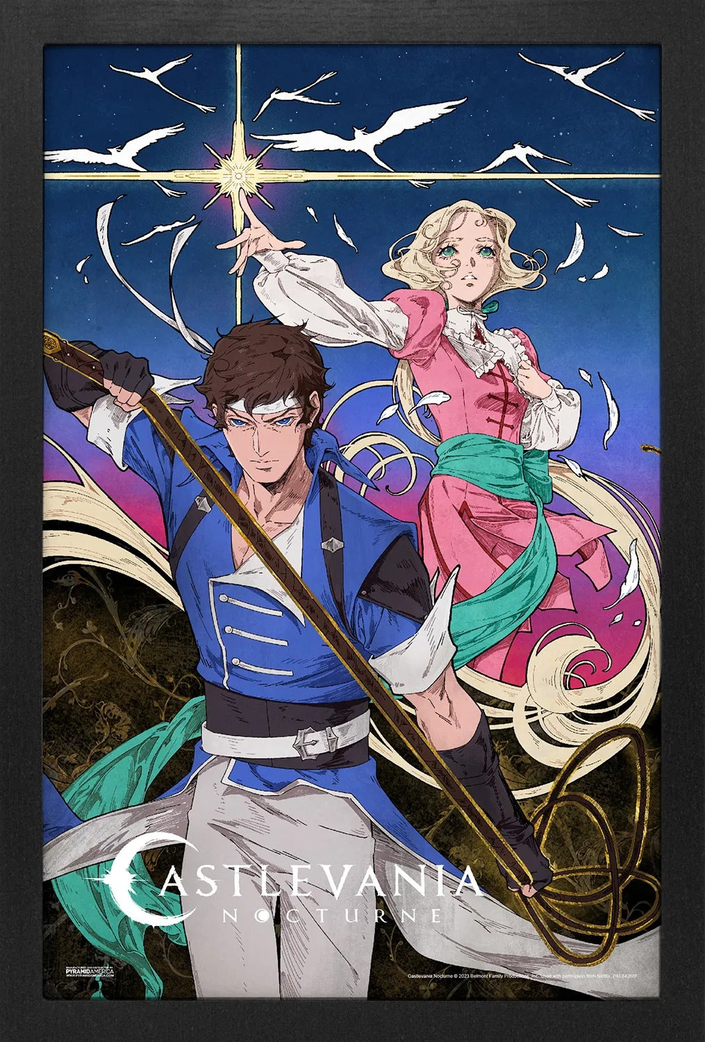Castlevania: Nocturne Richter &amp; Maria Poster (11" x 17" Gel-Coat)