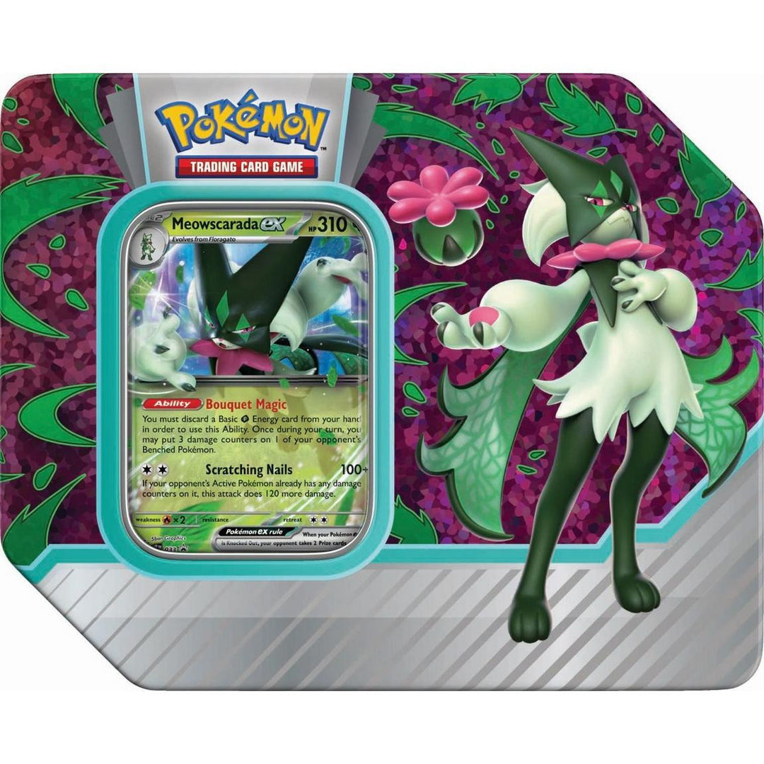 Pokemon TCG: Paldea Partners Tin Meowscarada ex