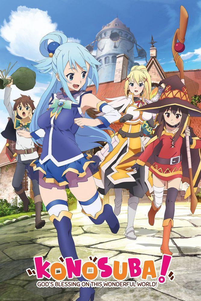 Konosuba - Key Art Group 24x36 Anime Poster