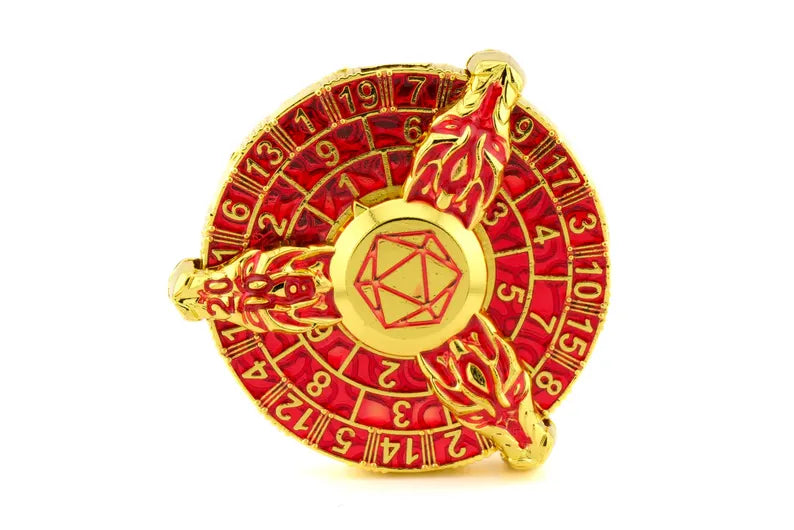 Dice Goblinz - Red Dragon 7 in 1 Metal Fidget Spinner DnD Dice