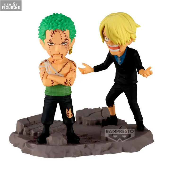 Banpresto - One Piece Roronoa Zoro &amp; Sanji Log Stories World Collectable Figure