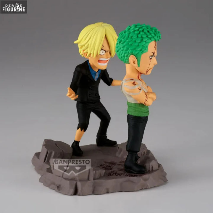 Banpresto - One Piece Roronoa Zoro &amp; Sanji Log Stories World Collectable Figure