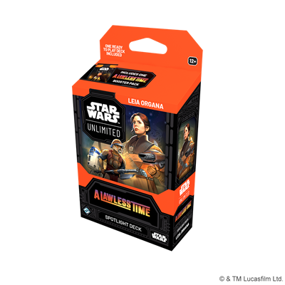 Star Wars Unlimited A Lawless Time Leia Organa Spotlight Deck