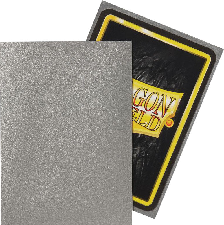Dragon Shield Sleeves - Matte Silver Japanese Size (60)