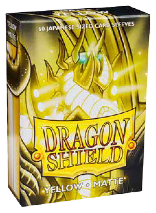 Dragon Shield Sleeves - Matte Yellow Japanese Size (60)