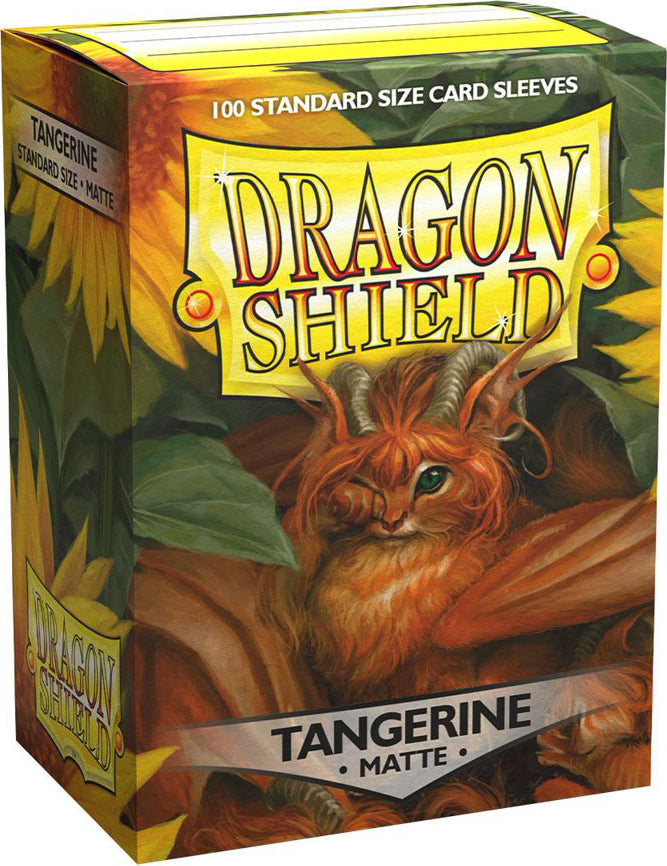 Dragon Shield Sleeves - Matte Tangerine Standard Size (100)