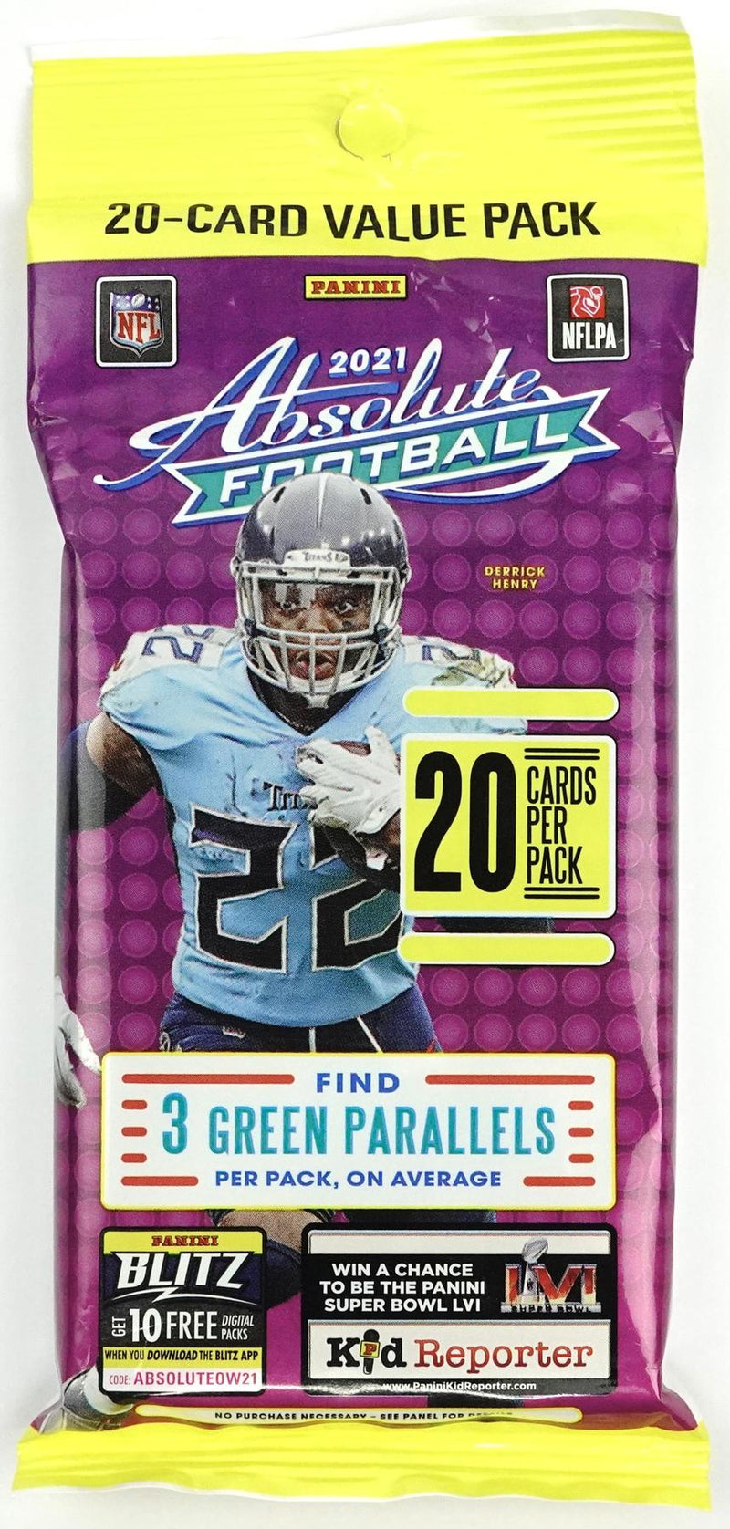 2021 Panini Absolute Football Cello Pack