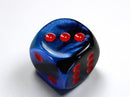 Chessex 30mm d6 Gemini Dice: Black - Starlight - Red - The Hobby Hub