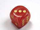 Chessex 30mm d6 Ghostly Glow Dice (1) : Orange - Yellow - The Hobby Hub