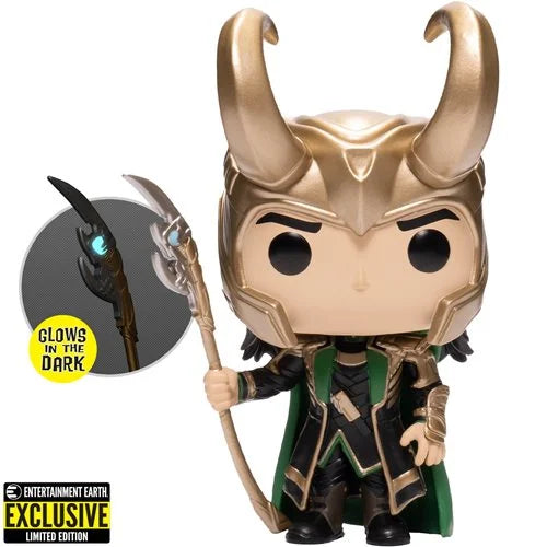 Funko POP Marvel - Avengers Loki with Scepter Entertainment Earth Exclusive