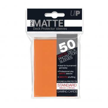 PRO-Matte Standard Sleeves Orange 50ct - The Hobby Hub