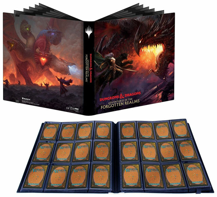 Magic The Gathering Adventures in the Forgotten Realms 12-Pocket PRO Binder - Tiamat &amp; Drizz&