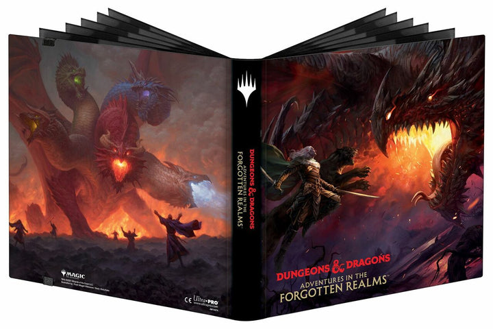 Magic The Gathering Adventures in the Forgotten Realms 12-Pocket PRO Binder - Tiamat &amp; Drizz&
