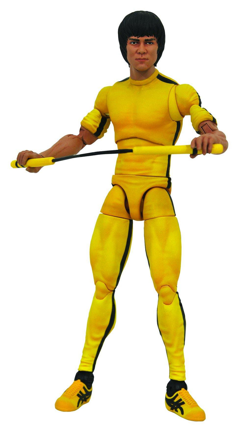 Diamond Select ~ Bruce Lee in Yellow Jumpsuit Action Figure - The Hobby Hub