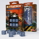 Q-Workshop Battletech House Steiner D6 Dice (6) - The Hobby Hub